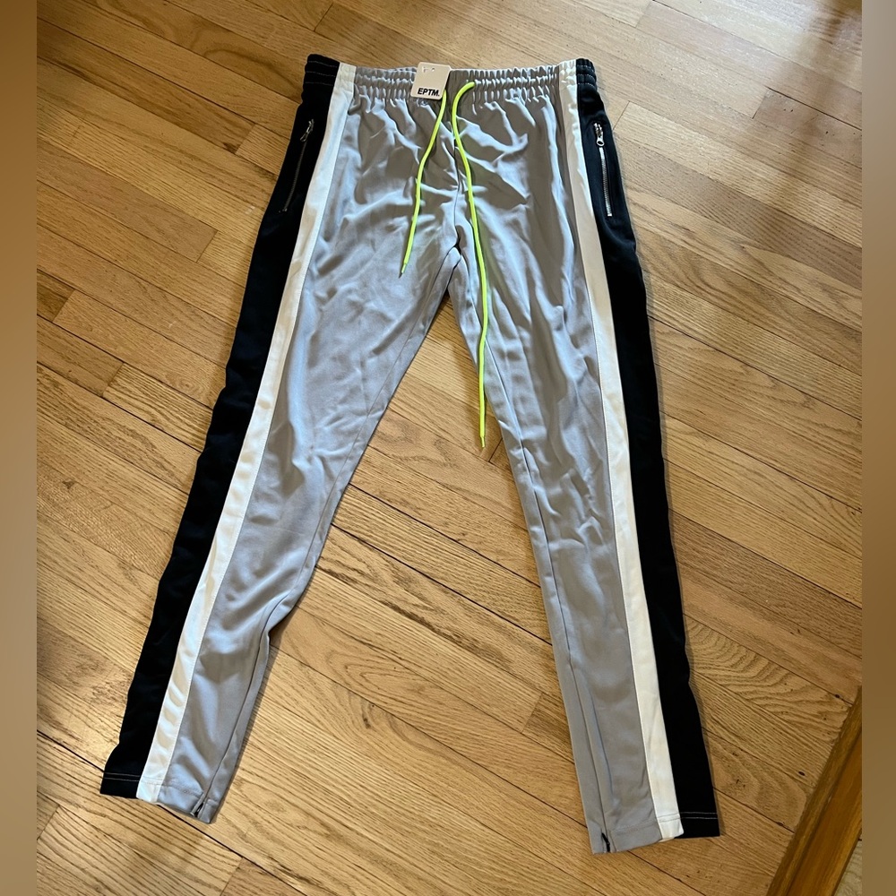 EPTM TRACK PANTS Gray and Black Track Pants